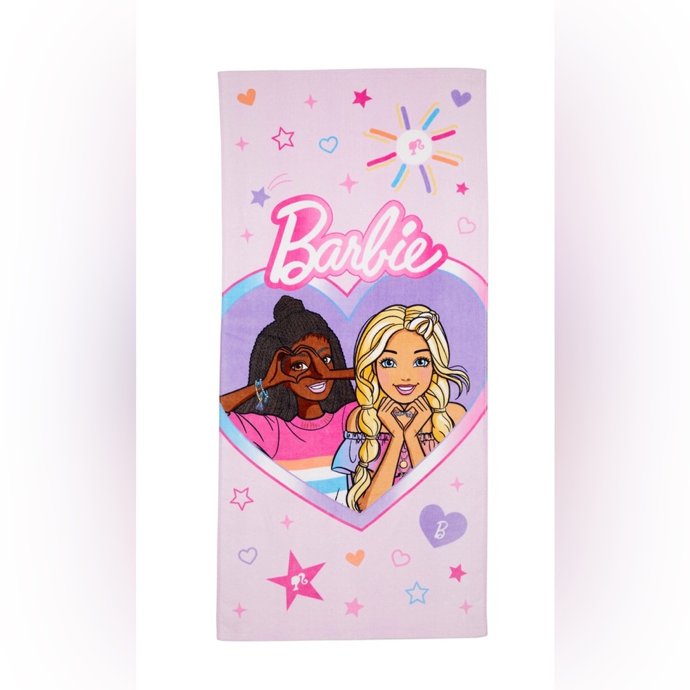 Barbie Oversized Graphic Beach Towel- New